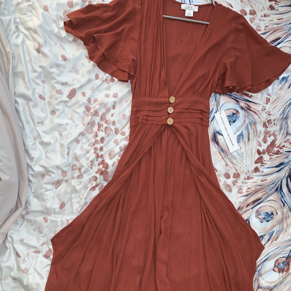 Rust boho chic top